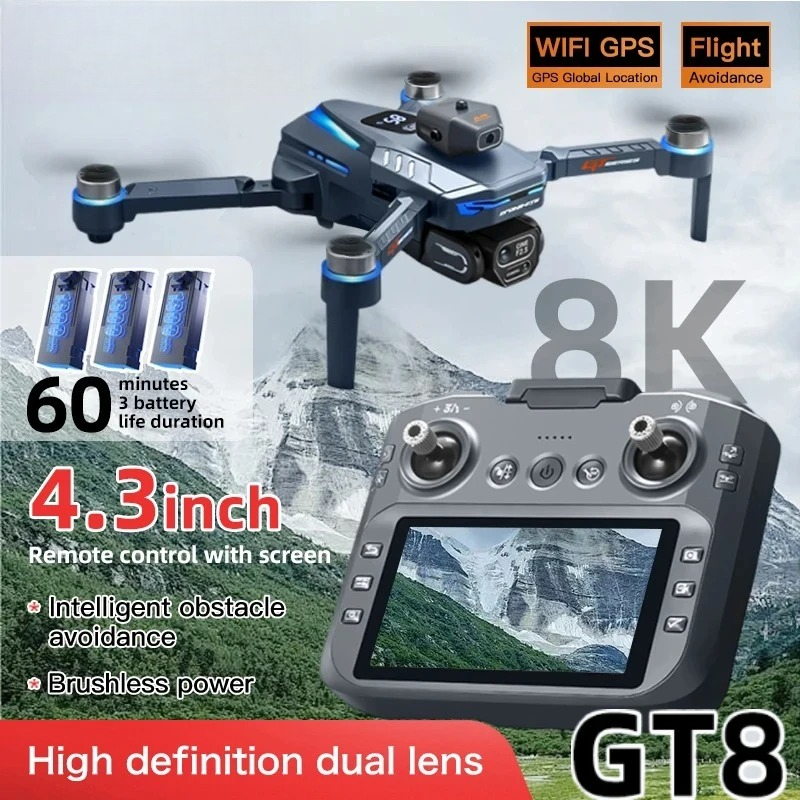 Drone Gps Mount - Originele GT8 Drone 8K Professionele Dubbele