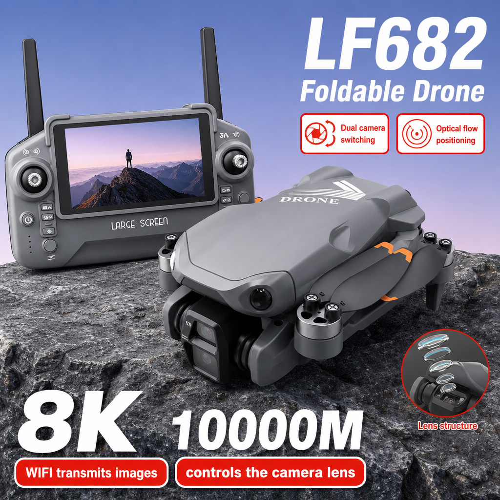 Drone Gps Mount - Luchtfoto LF682 Drone 8K HD Dubbele